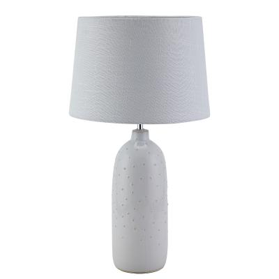 China Modern living room modern decorative top white pot ceramic table lamp for hotel for sale