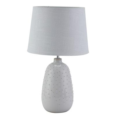 China New arrived modern nordic ceramic white pot table lamp hotel home decoration ceramic lighting for living room for sale