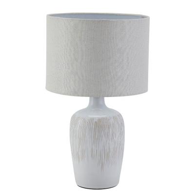 China New modern design modern white ceramic desk lamp for bed side table for sale