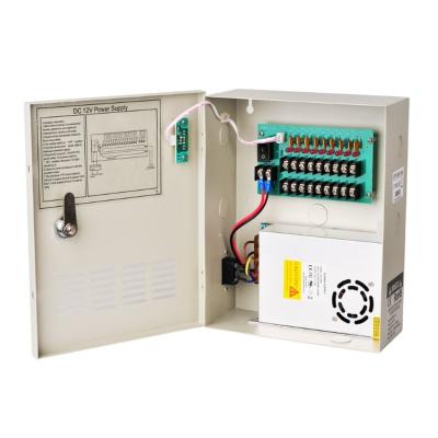 China CCTV Accessories 9 Channel 12V 10A CCTV Power Supply BOX For Security Surveillance Cameras Using With UL CE FCC Approved CP1209-10A for sale