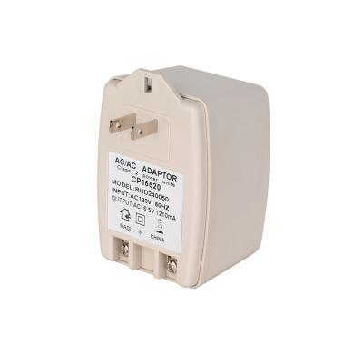 China 16.5 Volt 1.21A Power Adapter Supply AC Power Supply Wall Socket For CCTV Camera LED Strip Light CP16520 for sale