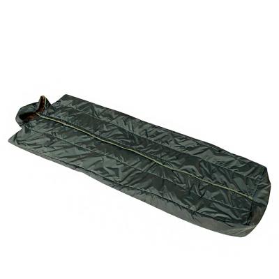 China Sleeping Bag + Quilt + Cushion Hot outdoor thick warm olive green coat sleeping bag convenient storage camping mountaineering essential for sale