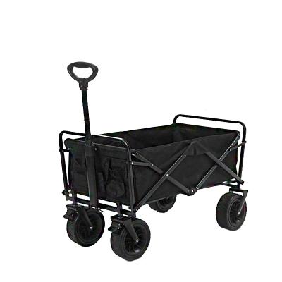 China Easy Folding Popular black folding outdoor camp picnic cart outing camping shopping must-have for sale