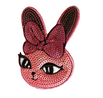 China 2018Garment Series Sequin Rabbit Viable Patch for sale