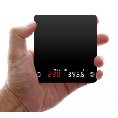 China Weight Measuring Mini Coffee Scale LCD Display Kitchen Scales Electronic Scale with Timer 2kg/0.1g High Accuracy Pour Over Drip Espresso for sale