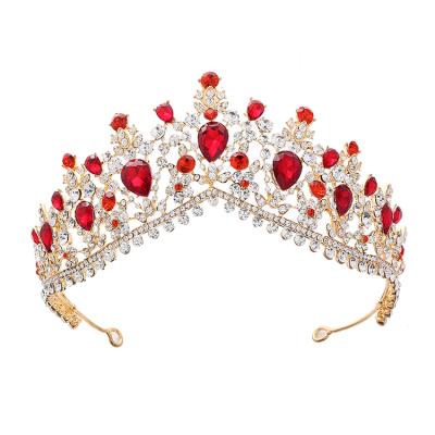 China Luxury Wedding Crowns Wholesale Elegant Fashion Headband Fashion Accessories Dress Gown Cystal Crown Princess Tiaras Bride Accessories for sale