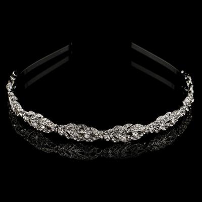 China Exquisite high quality elegant fashionable metal headband for daily life hair decoration accessories metal leaves bridal headband for girls for sale