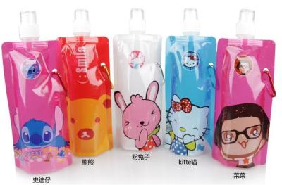 China Foldable Spouted Pouches Packaging , Water Bottle Liquid Bags With Spout for sale