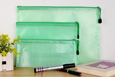 China Eco Friendly Clear PVC Zipper Bag Document Holder Pouch Various Size Avaliable for sale