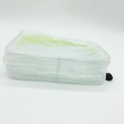 China Clear Plastic Zippered Cosmetic Bags , Environmental Pvc Packaging Bags for sale