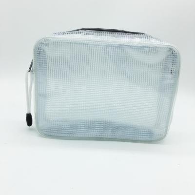 China Food Grade Zippered Plastic Storage Bags , Custom Soft Pvc Toiletry Bag for sale