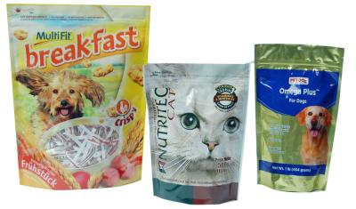 China Large Capacity Pet Food Packaging Bag , Bottom Gusseted Poly Bags For Food for sale