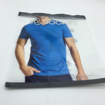 China Colored Reclosable Plastic Zip Bags , Clear Plastic Packaging Bags For Shirt for sale