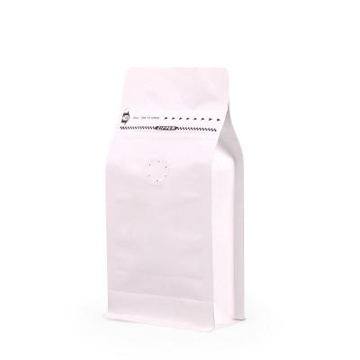 China White Kraft Paper Merchandise Bags Ziplock Stand Up Bags Health Certificate for sale