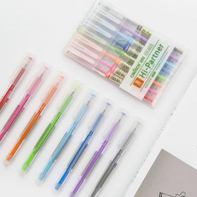 China 8pcs/set Glitter Factory Price Colorful Gel Pen Cute Neutral Pen for sale