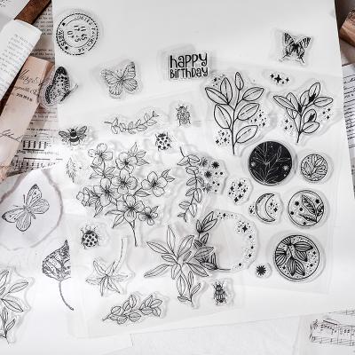 China Student Digital Clear Transparent Office DIY Album DIY Silicone Seal Stamps List Desk Vintage Calendar Creative Daily Supplies for sale