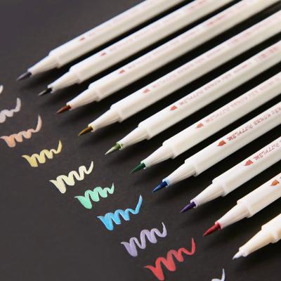 China Wholesale Chinese Student Stationery 10 Colors Drawing Pen Brush Drawing Pen for sale