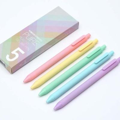 China Wholesale High Quality Creative Kawaii Yiwu Glitter Color Pen Stand Gel Pen Color Ink Gel Pen for sale