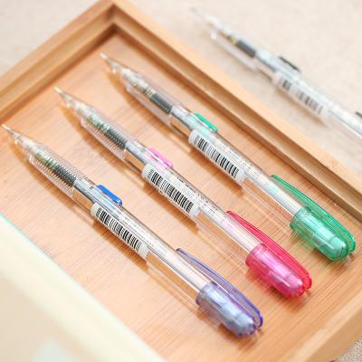 China School& colorful elastic transparent plastic mechanical pencil pencil promotional prices for sale