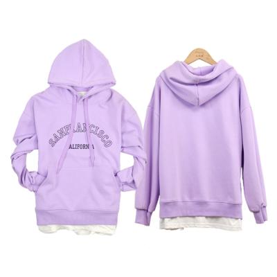 China Anti-pilling 2021 high quality custom autumn winter teddy hoodies for women oversized puffsleeve pullover thick crop top hoodie for sale