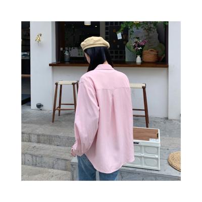 China Factory direct sale anti-pilling no decoration weaving method knitted solid color long sleeve shirts for sale