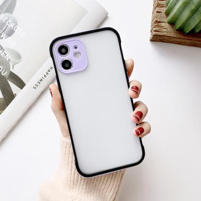 China Custom Colorful Transparent Anti-drop Phone Case For iPhone 11 Pro 12 Mini Smart Phone Case Casing Max Cute Empty Logo for sale