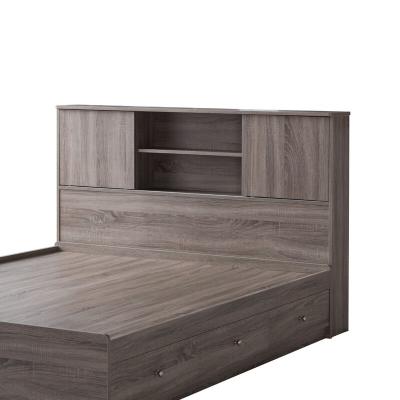 China Storage Wooden Platform Bed With Storage Drawers Open Shelf Bedroom Furniture Set for sale