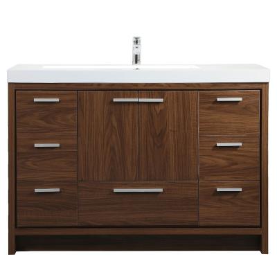 China 2021 Modern Single Bathroom Sink Cabinet Vanity 48