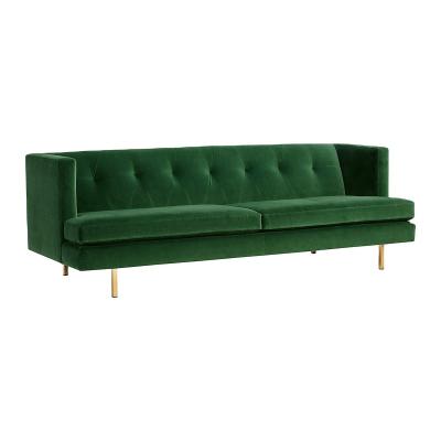 China Modern Sofa 3 Seater With Brass Legs For Modern Furniture Home Living Room for sale