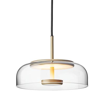 China 1 Pendant Light Gold Nordic Modern High Quality Contemporary Glass Pendant Lights for sale