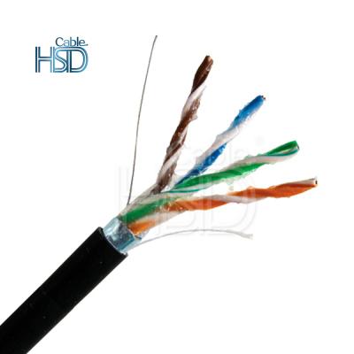 China Outdoor PC Water Resistant CAT5E FTP STP SFTP Electrical Cable Oil Gel Filled Direct Burial 305M Waterproof Cables for sale