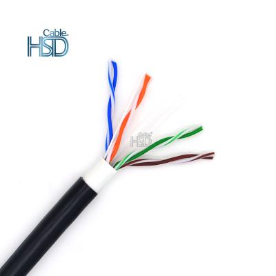 China Custom PC Cat6 6 Grade Cable 4 Pair UTP Double Jacket Unshielded Outdoor Network Cable for sale