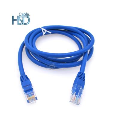 China PC Cat6 Utp Patch Cord Cable 30cm 1m 3m 5m 26awg CCA Rj45 Pure Copper Patch Cord Cat 5e Patch Cord for sale