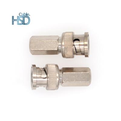 China High Quality Rg59 Rg6 Bnc Connector Factory Male RG59 RG6 BNC Connector Coaxial Plug for sale