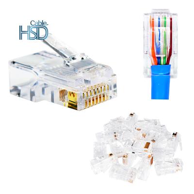 China audio & Best Price Ethernet RJ11 RJ45 Connectors Price Cat5 Cat6 Cat6A Cat7 Video Cat 7 Shielded UTP Plug RJ45 Connector for sale