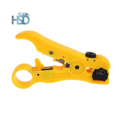 China Manufacturer Good Price Multi Twisted Clamp Stripper Tool For Network Cable And Coaxial Cable For RG59 RG11 RG7 RG6 for sale