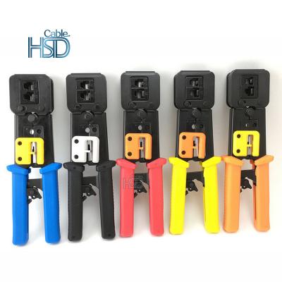 China EZ Crimp Type RJ45 Pass Through Crimp Tool Network Tools Telecommunication Connector Pliers Best RJ45 Network Cable Crimp Tool for sale