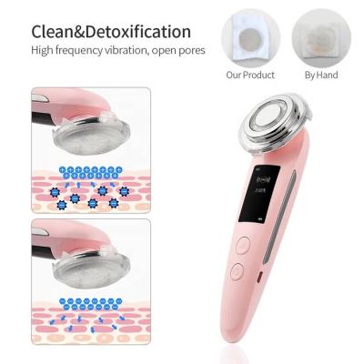 China Ultrasonic Face Lift And Personal Care Beauty Face Skin Tightening Machine Facial Clean Product Led Light Facial Massager for sale