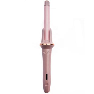 China Heat Adjustable Hair Curling Iron Electric Rotating Hair Curler Settings for sale