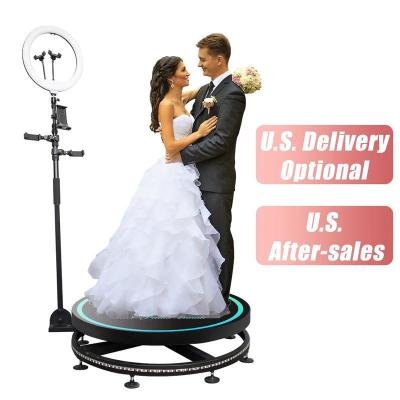 China Custom Logo 360 Rotating Event Photo Booth Machine Slow Motion Wedding Photobooth 360 Portable Photo Booth for sale