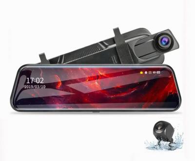 China HD Video Recording 10 Inch Touch Screen Car Dvr Dash Cam Dash Cam Lens Rear View Mirror Car Hd Dash Camera Auto Dual Stream Media for sale