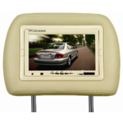 China 7 Multi-Function Rechargeable Mini Car TV Digital Car Headrest Monitor Back Seat Dvd Player for sale