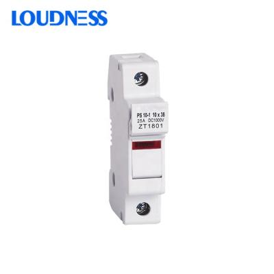 China New Design LOW VOLTAGE Solar PV System Single Phase DC 10*38 1000v Fuse Holder With Lamp for sale