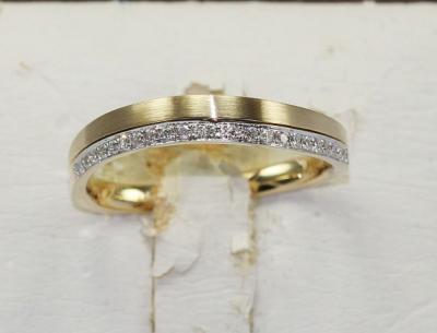 China 18K Gold Diamond Ring Aphrodite Stamp Series KGD004041 for sale