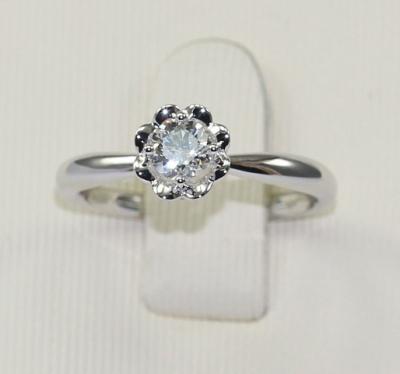 China 18K White Gold Diamond Ring Aphrodite Stamp KGS0102R for sale