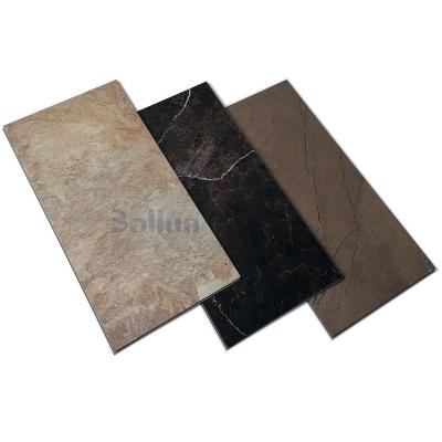 China SPC Marble Stone Rigid Core Flooring Tile Waterproof Anti-slip Vinyl Click for Hotels for sale