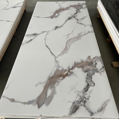 China 2.8mm Thickness PVC UV Marble Board for Interior Wall Decoration 1220x2800mm Exporter for sale