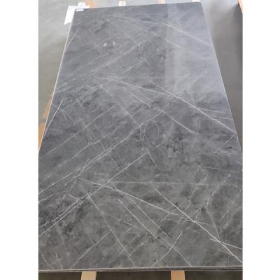 China 1200x2400 High Glossy 2.8mm UV Marble Plastic Sheet PVC Wall Panel Marble Sheet Thickness for sale