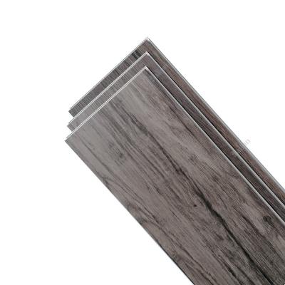 China Unilin click lock SPC LVP vinyl floor black vinilico piso LVT plastic flooring vinyl plank for sale