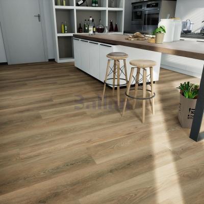 China Waterproof Laminated Vinyl Plank Flooring with Wood Texture and Unilin Locking System for sale